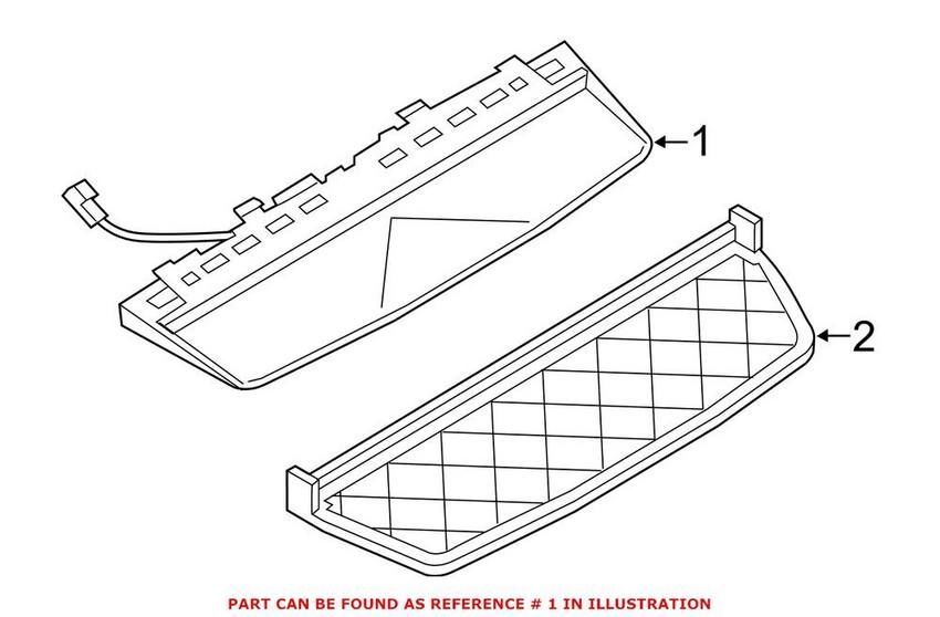 BMW Center High Mount Stop Light - Rear 63257182211